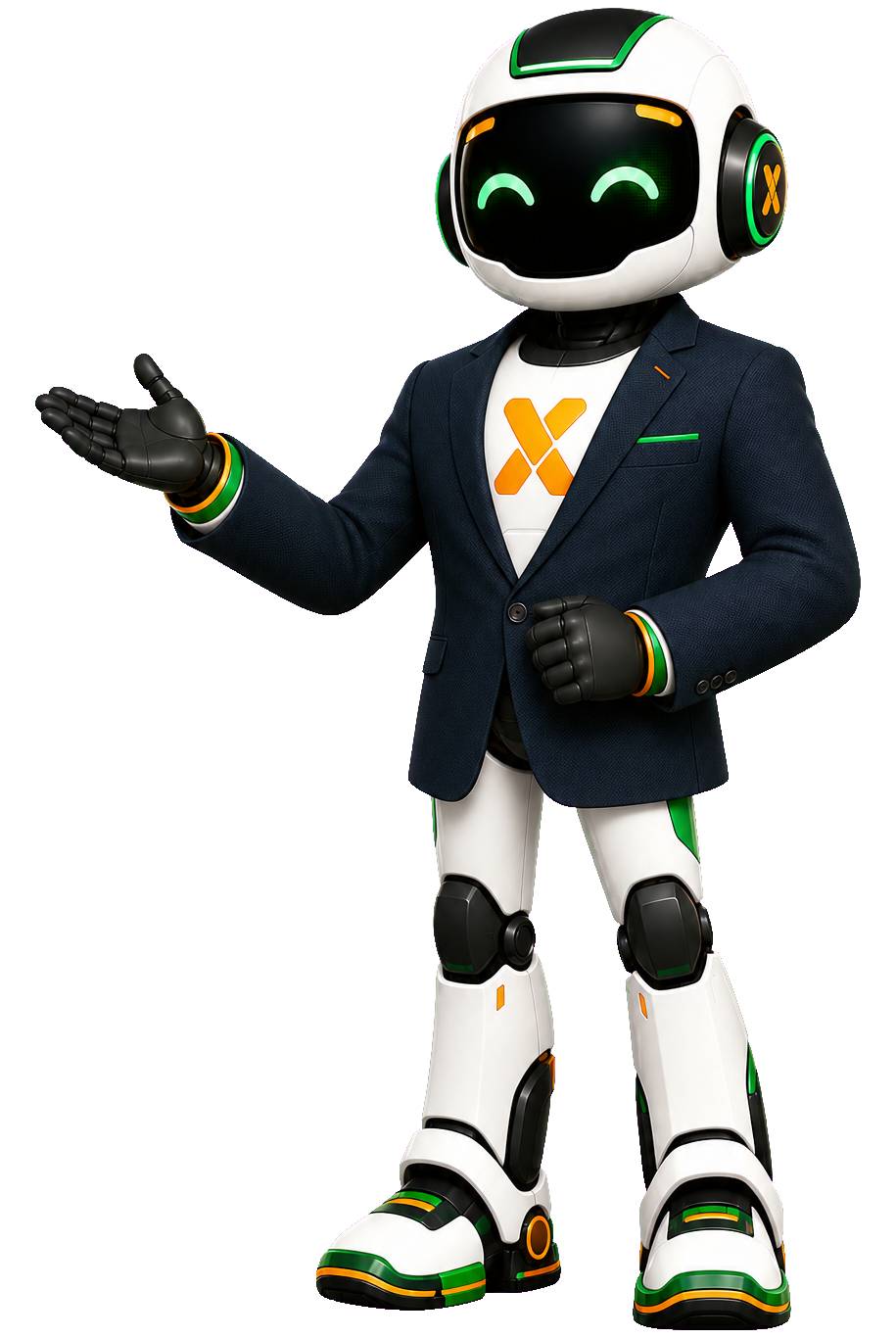 Mascote social da Maximum apresentando a história da empresa